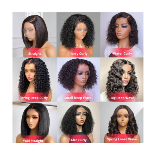 Lace frontal human hair glueless Bob wigs 13×4