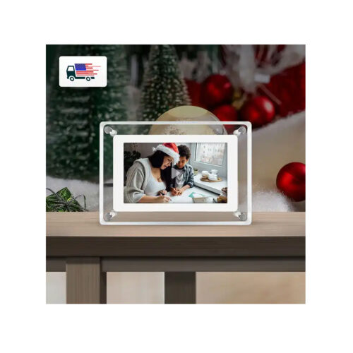 Acrylic digital photo frame, allowing to post videos with LCD electronic display