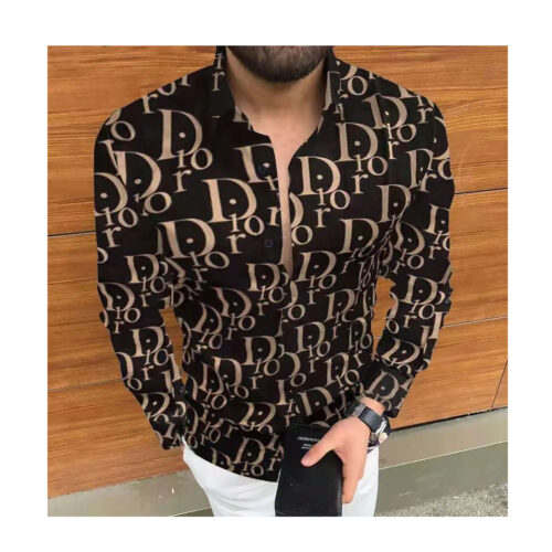 Men’s casual long-sleeved printed shirt – Model 7