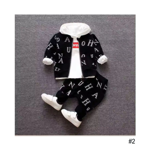 Babies and children warm clothes set, jacket + pant (3 pieces)