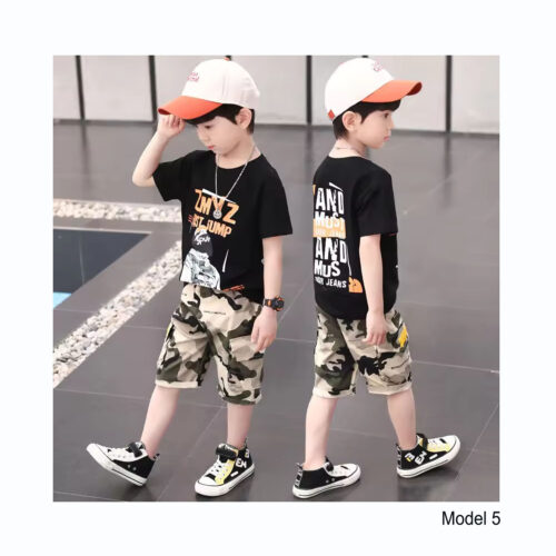 Boys clothing sets children, T-shirt short sleeve + pants, two pieces set boys clothes 4 – 12 years old