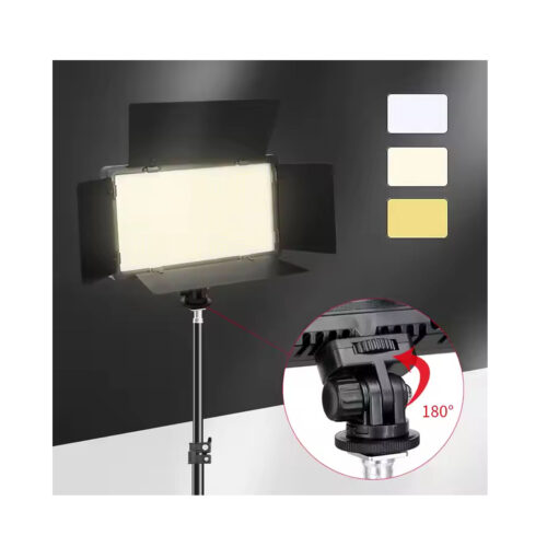 LED-600 professional video light dimmable 3200-5600K, model U600-S with adapter and tripod